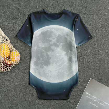 Full Moon Print Men's Bodysuit