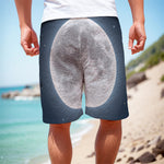 Full Moon Print Men's Cargo Shorts