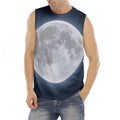 Full Moon Print Men's Fitness Tank Top