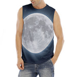 Full Moon Print Men's Fitness Tank Top