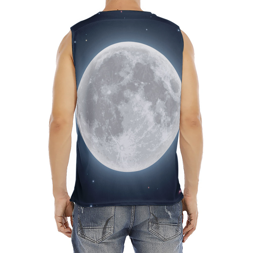Full Moon Print Men's Fitness Tank Top