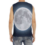 Full Moon Print Men's Fitness Tank Top