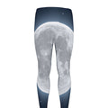 Full Moon Print Men's Leggings