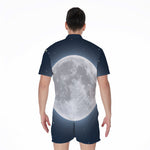 Full Moon Print Men's Rompers