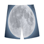 Full Moon Print Men's Sports Shorts