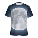 Full Moon Print Men's Sports T-Shirt