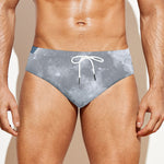 Full Moon Print Men's Swim Briefs