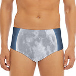 Full Moon Print Men's Triangle Swim Briefs