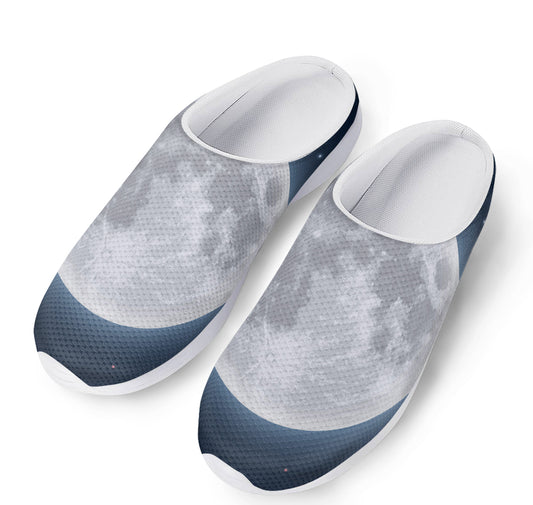 Full Moon Print Mesh Casual Shoes