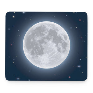 Full Moon Print Mouse Pad