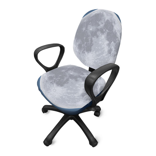 Full Moon Print Office Chair Cover