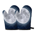 Full Moon Print Oven Mitts
