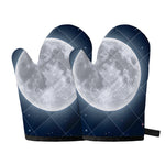 Full Moon Print Oven Mitts