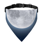 Full Moon Print Over The Collar Dog Bandana