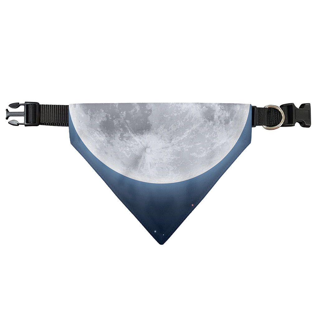 Full Moon Print Over The Collar Dog Bandana