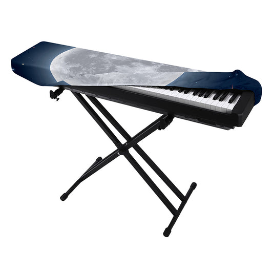 Full Moon Print Piano Keyboard Cover