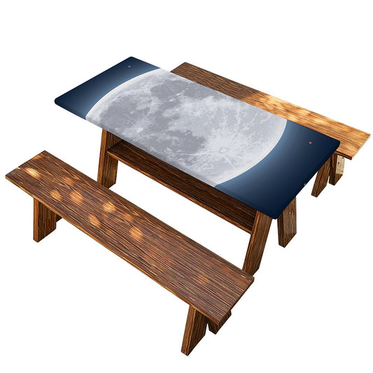 Full Moon Print Picnic Table Cover