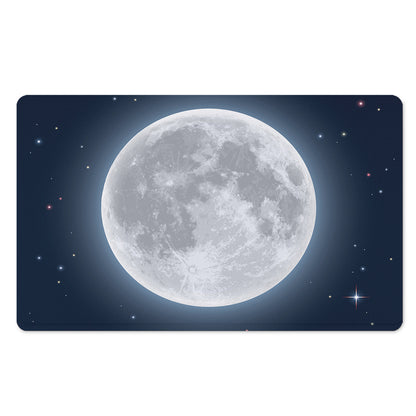 Full Moon Print Polyester Doormat