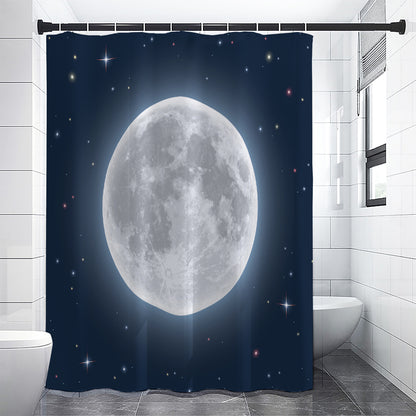 Full Moon Print Premium Shower Curtain