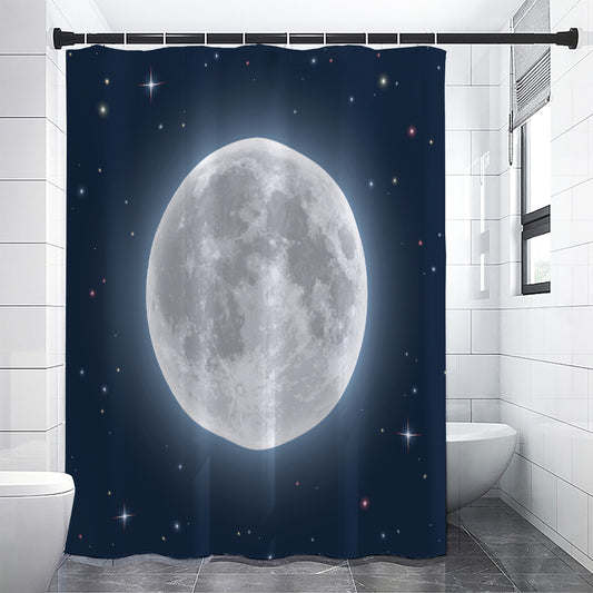 Full Moon Print Premium Shower Curtain