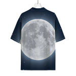 Full Moon Print Rayon Hawaiian Shirt