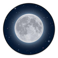 Full Moon Print Round Floor Mat