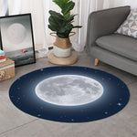 Full Moon Print Round Rug