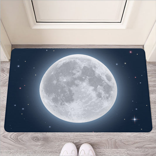 Full Moon Print Rubber Doormat