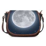 Full Moon Print Saddle Bag
