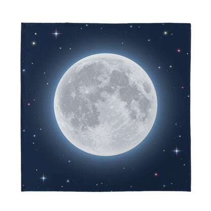 Full Moon Print Silk Bandana