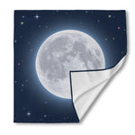 Full Moon Print Silk Bandana