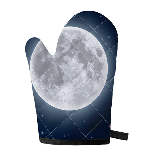 Full Moon Print Single Oven Mitt