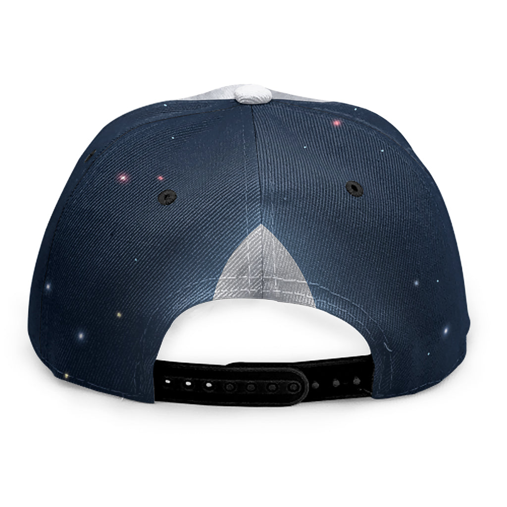 Full Moon Print Snapback Cap