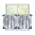 Full Moon Print Tier Curtains