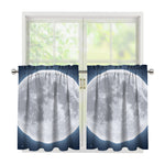 Full Moon Print Tier Curtains