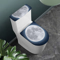 Full Moon Print Toilet Lid And Tank Cover Set