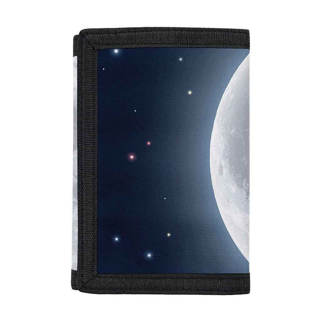 Full Moon Print Trifold Wallet