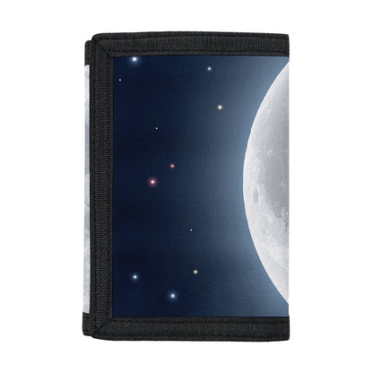 Full Moon Print Trifold Wallet