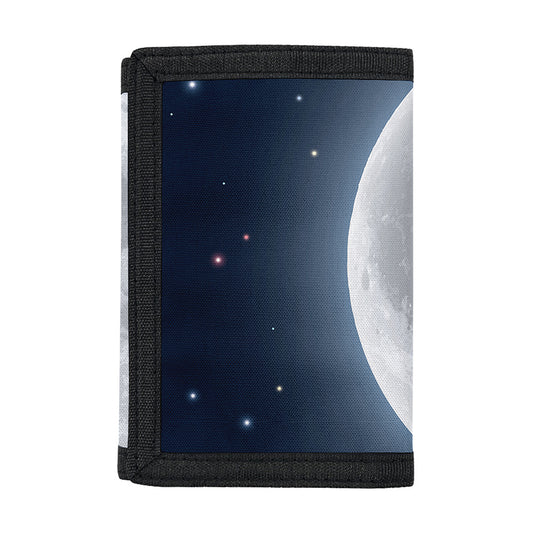 Full Moon Print Trifold Wallet