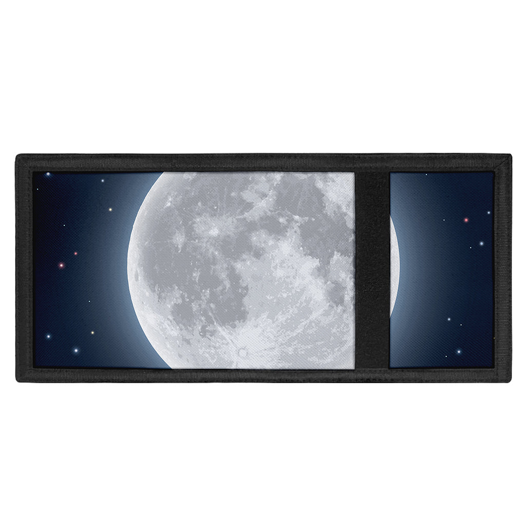 Full Moon Print Trifold Wallet
