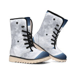 Full Moon Print Winter Boots