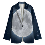 Full Moon Print Women's Blazer