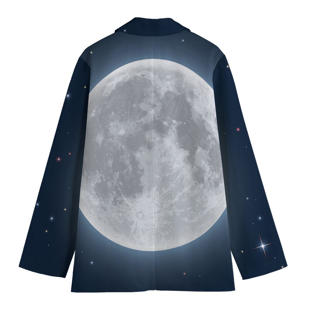Full Moon Print Women's Blazer