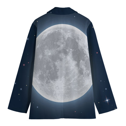 Full Moon Print Women's Blazer