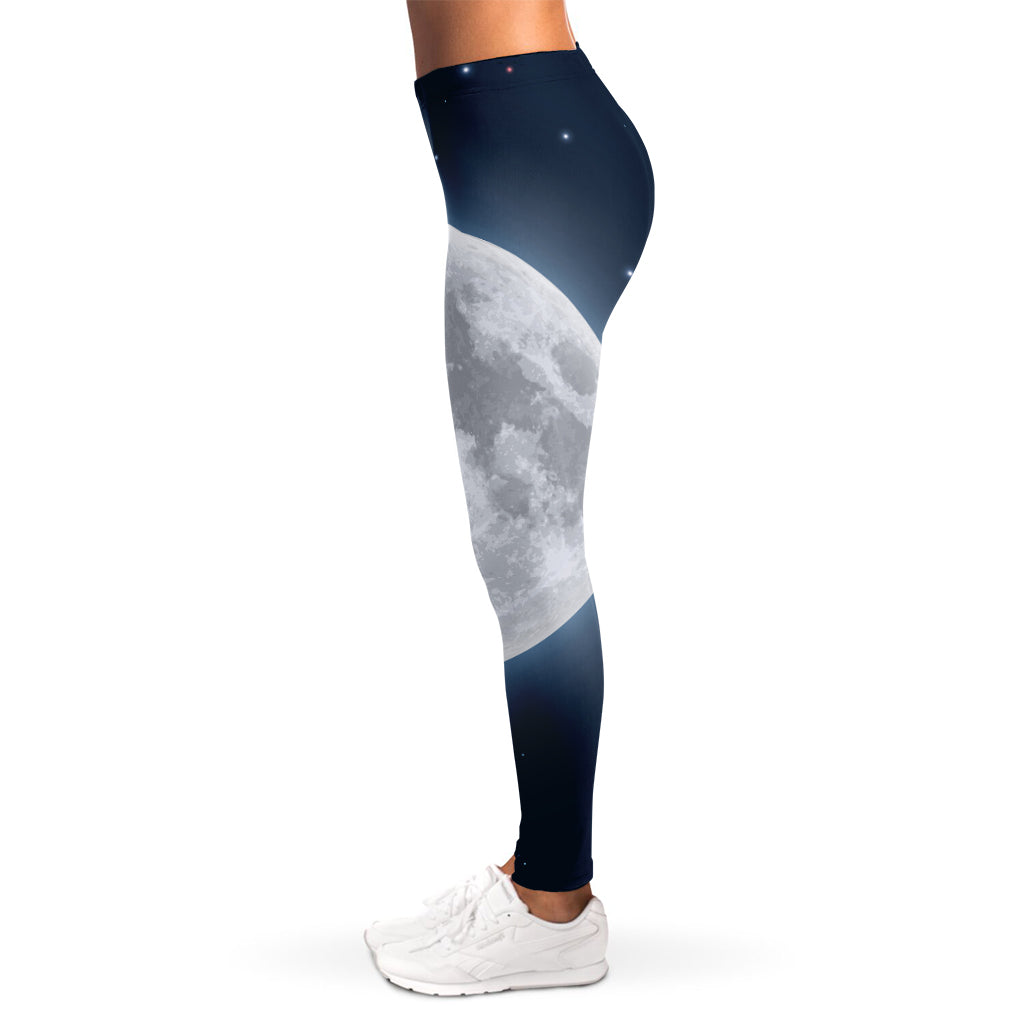 Full Moon Print Women's Leggings