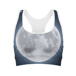 Full Moon Print Women's Sports Bra