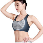 Full Moon Print Women's Sports Bra