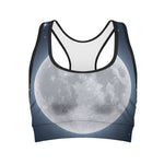 Full Moon Print Women's Sports Bra