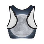 Full Moon Print Women's Sports Bra