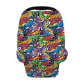Funky Graffiti Pattern Print Baby Seat Cover